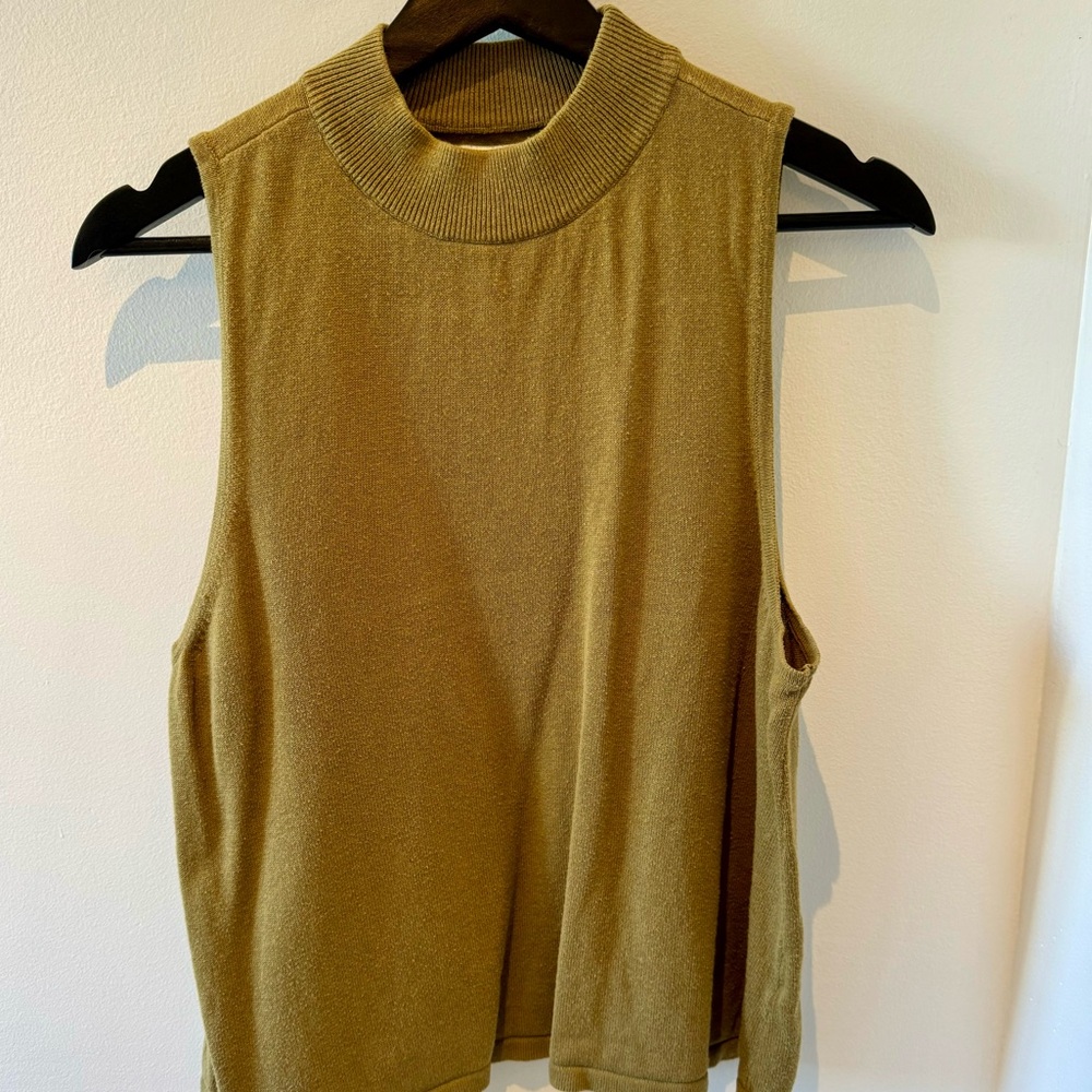 RVCA Tan Sleeveless Tank Top